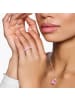 Thomas Sabo Ring Pinke Steine Pavé in silber, pink