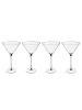 Butlers Cocktailglas MARTINI 4er-Set in Durchsichtig