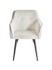 Beliani 2er-Set Esszimmerstuhl JASMIN in Beige/Schwarz