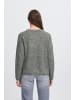 ICHI Strick-Cardigan langarm IHKAMARA Loose fit in Dark grey melange