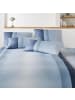 Elegante Bettwäsche Silhouette in stahlblue