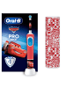 Oral-B Elektrische Kinderzahnbürste "Vitality Pro Kids Cars" + Reiseetui in Rot