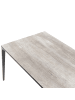 Beliani Esstisch SOVARETO in Grau - (W) 90 x (H) 75 x (L) 180 cm