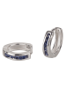 schmuck23 Creolen 925 Silber Zirkonia 0,3 cm x 1,2 cm