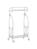 Beliani Handtuchständer LINARES in Weiß - (W) 49 x (H) 91 x (L) 33 cm
