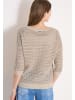 Cecil Pullover mit V-Neck und Garnmix in Beige