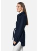 MADELEINE Hemdjacke mit Bindegürtel in marine