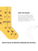 von Jungfeld Gemusterte Socken SIGNATURE ICONS in Moth - Daffodil Yellow