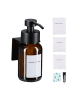 relaxdays Seifenspender in Braun/ Schwarz - 250 ml