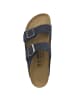 Birkenstock Sandale Arizona Veloursleder schmal in blau