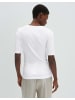 someday. Schmales Jersey-Shirt mit Halbarm und Rundhalsausschnitt in White