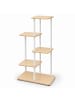 relaxdays Pflanzenregal in Natur/ Weiß - (B)58 x (H)107 x (T)58 cm