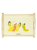 Mr. & Mrs. Panda Holztablett Raupe Schmetterling ohne Spruch in Gelb Pastell