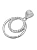 Adeliás Damen Anhänger aus 925 Silber mit Zirkonia in silber