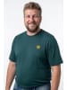 Men Plus Kurzarm T-Shirt in tief grün