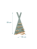 relaxdays Toniebox Regal "Zelt" in Salbei - (B)49 x (H)69 x (T)9 cm