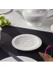 Villeroy & Boch 6er Set Kaffeetassen mit Untertassen White Pearl 120 ml in weiß