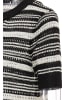 esha Damen Strickpullover in Schwarz Wollweiss
