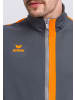 erima Squad Worker Jacke in slate grey/monument grey/new orange