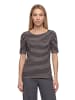 Betty Barclay Basic Shirt kurzarm in Taupe/Black