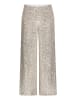 BETTY & CO Schlupfhose mit Pailletten in Cream/Silver