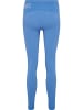 Hummel Hummel Leggings Hmlte Multisport Damen Dehnbarem Schnelltrocknend Nahtlosen in RIVIERA/BLUE BELL MELANGE