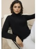 Tamaris Rollkragenpullover in schwarz-melange