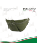 Toscanto Leder Gürteltasche Toscanto Tasche grün ca. 37cm