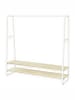 VASAGLE Kleiderständer Colten in Beige-Weiß - (B)138 x (H)160 x (T)45 cm