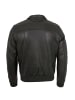 MADDOX Lederblouson Lammnappa in Schwarz