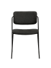 ebuy24 Esszimmerstuhl Zed Schwarz 2er Set