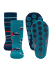 ewers 2er-Set Stoppersocken ABS 2er Pack Baustellenfahrzeuge in navy-turquoise