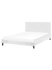 Beliani Doppelbett FITOU in Weiß/Braun - (W) 170 x (H) 87 x (L) 214 cm