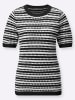WITT WEIDEN Pullover in schwarz-weiß-gemustert