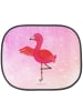 Mr. & Mrs. Panda Auto Sonnenschutz Flamingo Yoga ohne Spruch in Aquarell Pink