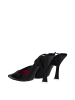 The Attico Schwarz Leder Stiletto Absatz Sandalen