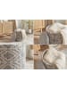 FineBuy Hocker und Sitzsäcke in Grau / Stoff / 40x40x45