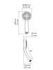 RIDDER Brausekopf Caracas chrom