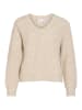 Vila Strickpullover in Super Light Natural Melan