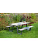 GMD Living Picknickbank BELL, Picknicktisch und Sitzbänke in Farbe Hellbraun