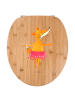 Mr. & Mrs. Panda Toilettendeckel Fuchs Ballerina ohne Spruch in Braun