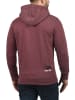 !SOLID Kapuzensweatjacke in rot