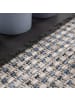 KADIMA DESIGN Outdoor Teppich Natur Balkon, Terrasse in Blau
