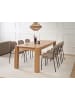 Beliani Ausziehbarer Tisch MISSION in Braun - (W) 90 x (H) 78 x (L) 160 cm