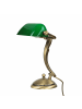 Licht-Erlebnisse Tischlampe (B)12 x (L)19 x (H)28.5 cm in Bronze hell glänzend Grün