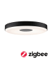 paulmann LED Deckenleuchte Puric Pane Smart Home Zigbee 16W in schwarz/grau