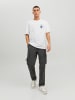 Jack & Jones Print T-Shirt Relaxed Fit Kurzarm Grafik Design JCODIGITALIZED in Weiß