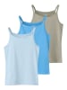 TWO SOON 3er-Pack Unterhemd in Silver Lake Blue