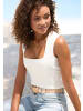 LASCANA Tanktop in weiß