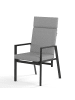 home24 Verstellbarer Gartenstuhl Myluna 2er-Set in Grau
